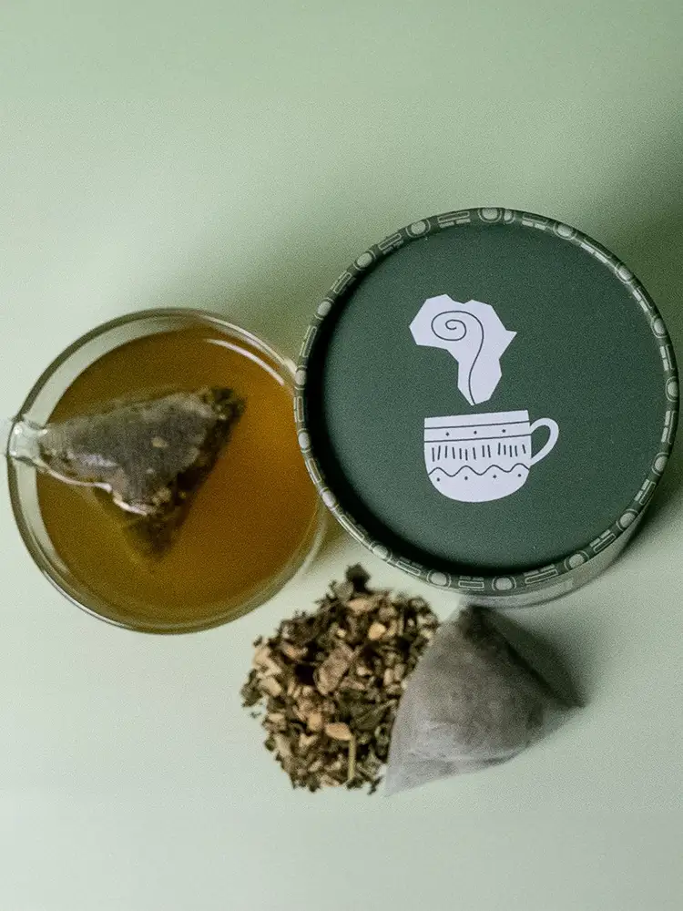 KATI (Kinkéliba-Gingembre-Feuille de Bouleau-Verveine) Nos Infusions Des Infusions Africaines Inspirées des Traditions Ancestrales
