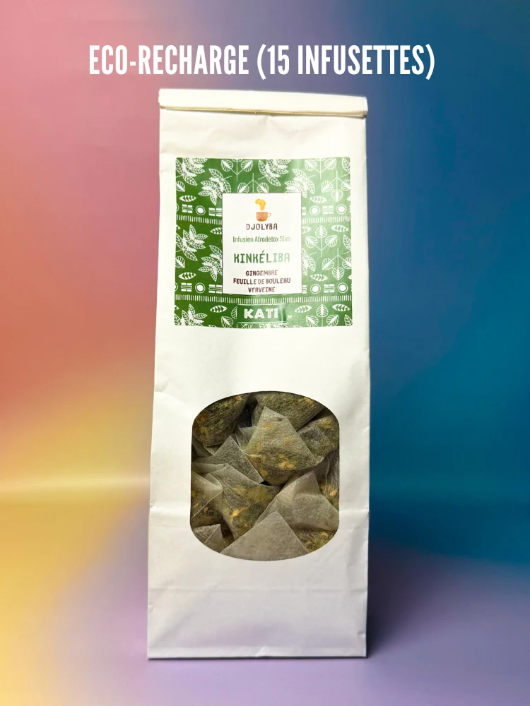 KATI (Kinkéliba-Gingembre-Feuille de Bouleau-Verveine) Nos Infusions Des Infusions Africaines Inspirées des Traditions Ancestrales