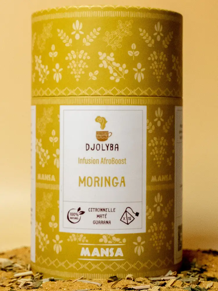MANSA (Moringa-Citronnelle-Maté-Guarana) Nos Infusions Des Infusions Africaines Inspirées des Traditions Ancestrales
