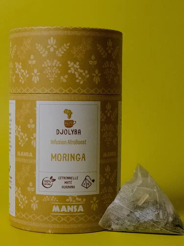 MANSA (Moringa-Citronnelle-Maté-Guarana) Nos Infusions Des Infusions Africaines Inspirées des Traditions Ancestrales