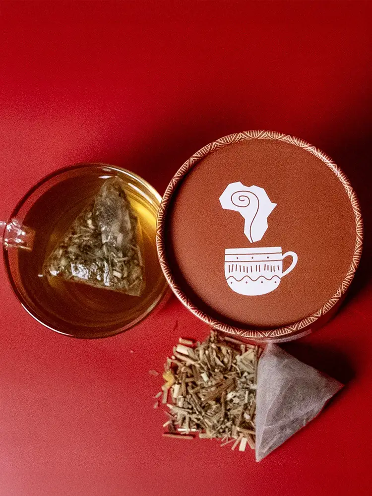 MOUSSO (Khamaré-Citronnelle-Feuille de Framboisier-Sauge) Nos Infusions Des Infusions Africaines Inspirées des Traditions Ancestrales
