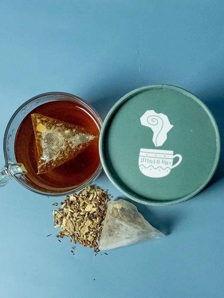 SOWETO (Rooibos-Gingembre-Lavande-Camomille) Nos Infusions Des Infusions Africaines Inspirées des Traditions Ancestrales